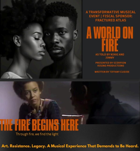 World on Fire Nikki Giovanni and James Baldwin musical written by Tiffany Cudjoe