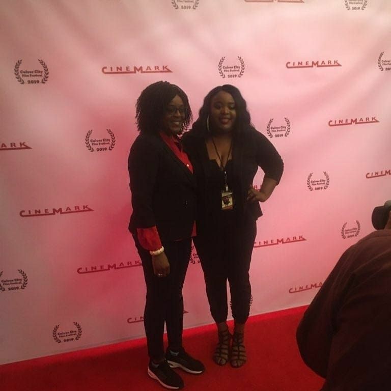 scorpion rising culver city film festival Tiffany Cudjoe on the red carpet 2