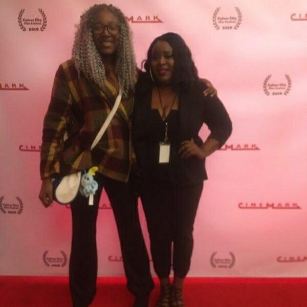 scorpion rising culver city film festival Tiffany Cudjoe on the red carpet